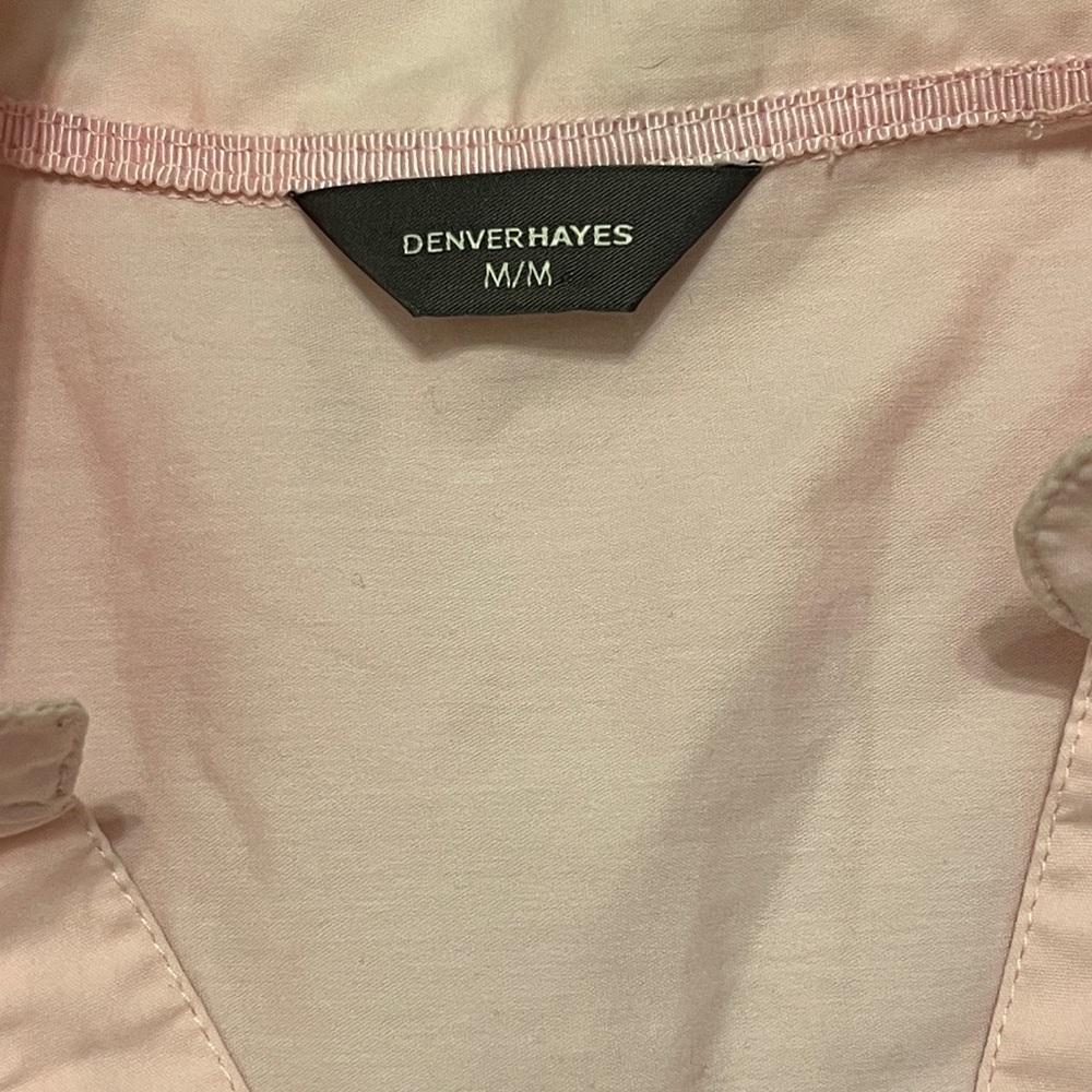 Denver Hayes Soft Pink Ruffled Button Down Shirt - Picture 2 of 10